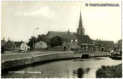 ansichtkaart: Zoeterwoude, Schoutenbrug