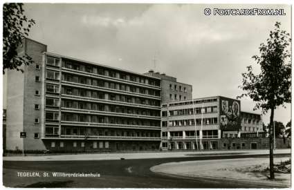 ansichtkaart: Tegelen, St. Willebrordziekenhuis