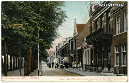 Den Helder, Hoofdgracht ansichtkaart: Den Helder, Hoofdgracht