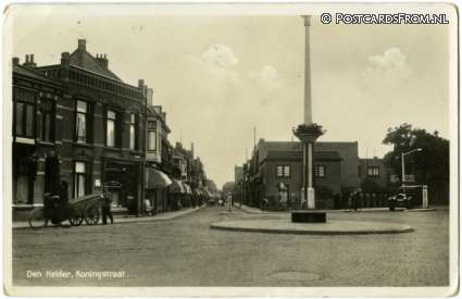 Den Helder, Koningstraat ansichtkaart: Den Helder, Koningstraat