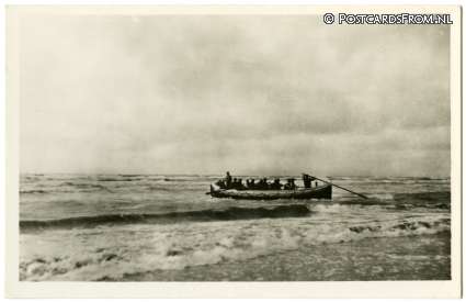 ansichtkaart: Texel, Kooger reddingsboot