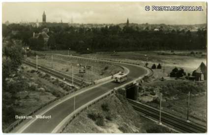 ansichtkaart: Bussum, Viaduct