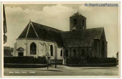 ansichtkaart: Lisse, Ned. Herv. Kerk