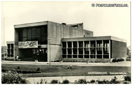 ansichtkaart: Hazerswoude-Rijndijk, Gemeentehuis
