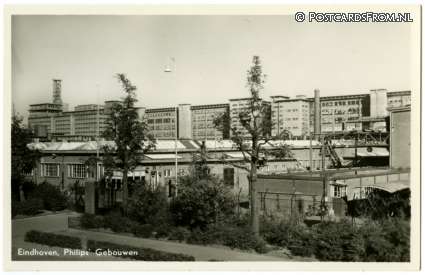 ansichtkaart: Eindhoven, Philips' Gebouwen