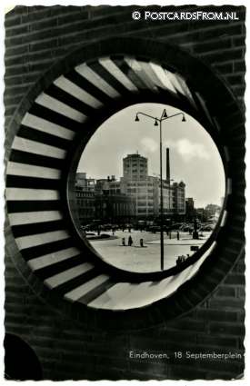 ansichtkaart: Eindhoven, 18 Septemberplein
