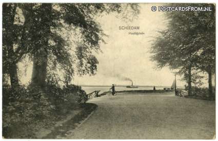 Schiedam, Hoofdplein ansichtkaart: Schiedam, Hoofdplein
