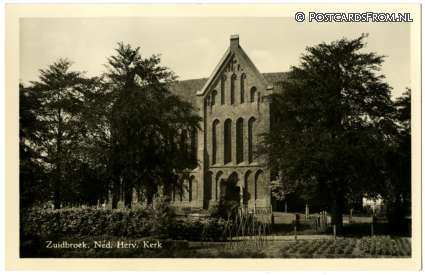 Zuidbroek, Ned. Herv. Kerk ansichtkaart: Zuidbroek, Ned. Herv. Kerk