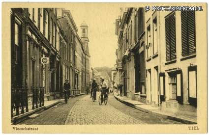 ansichtkaart: Tiel, Vleeschstraat