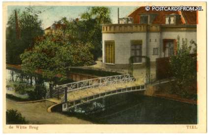 Tiel, De Witte Brug ansichtkaart: Tiel, De Witte Brug