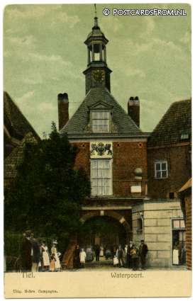 ansichtkaart: Tiel, Waterpoort