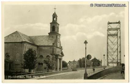 ansichtkaart: Waddinxveen, Ned. Herv. Kerk