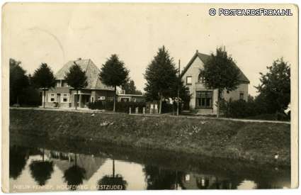 Nieuw-Vennep, Hoofdweg. Westzijde ansichtkaart: Nieuw-Vennep, Hoofdweg. Westzijde