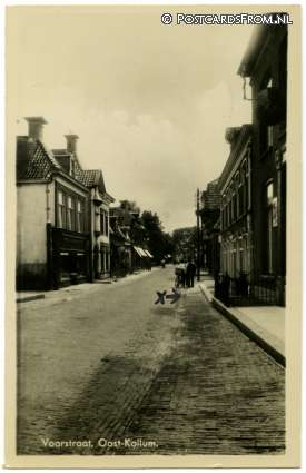 ansichtkaart: Kollum, Oost. Voorstraat