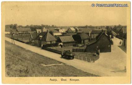 ansichtkaart: Andijk, West. Krimpen