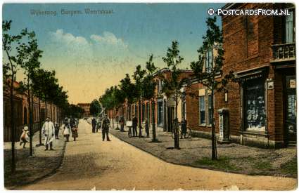 Beverwijk, Wijkeroog. Burgem. Weertstraat ansichtkaart: Beverwijk, Wijkeroog. Burgem. Weertstraat
