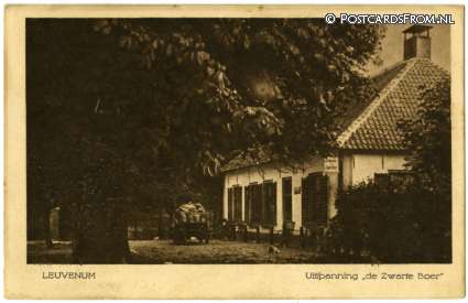 ansichtkaart: Ermelo Leuvenum, Uitspanning 'de Zwarte Boer'