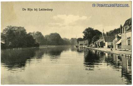 Leiderdorp, De Rijn ansichtkaart: Leiderdorp, De Rijn