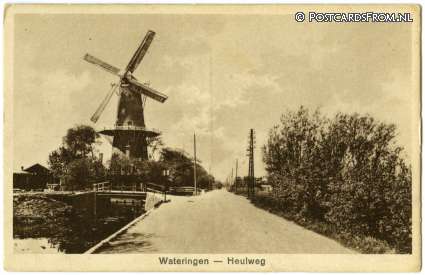 Wateringen, Heulweg. Molen ansichtkaart: Wateringen, Heulweg. Molen