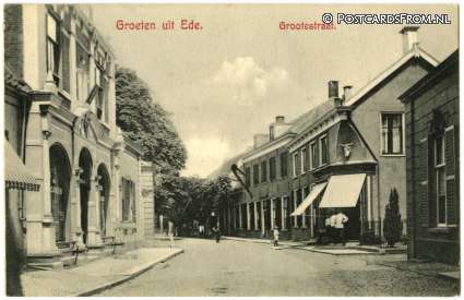Ede, Grootestraat ansichtkaart: Ede, Grootestraat