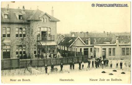 ansichtkaart: Heemstede, Meer en Bosch. Nieuw Zoar en Badhuis