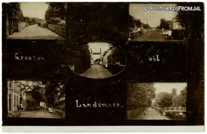 Landsmeer, Groeten uit ansichtkaart: Landsmeer, Groeten uit