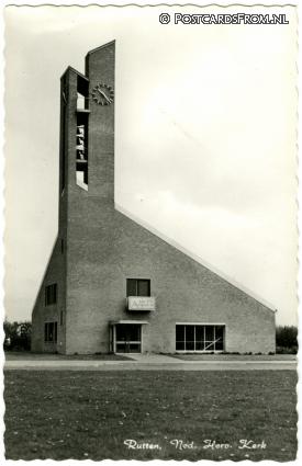 ansichtkaart: Rutten, Ned. Herv. Kerk