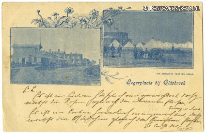 ansichtkaart: Oldebroek Legerplaats, --