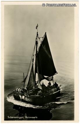 ansichtkaart: Scheveningen, Huiswaarts