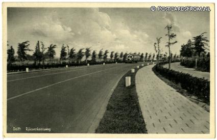 Delft, Rijksverkeersweg ansichtkaart: Delft, Rijksverkeersweg