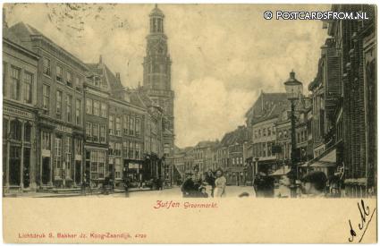 Zutphen, Groenmarkt ansichtkaart: Zutphen, Groenmarkt