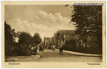 Dordrecht, Toulonschelaan ansichtkaart: Dordrecht, Toulonschelaan