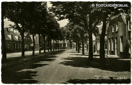 Burgh-Haamstede, Haamstede. Noordstraat ansichtkaart: Burgh-Haamstede, Haamstede. Noordstraat