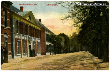 ansichtkaart: Ginneken, Ulvenhoutsche Laan