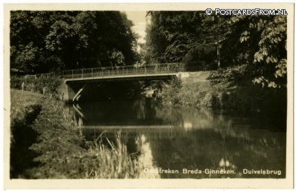 ansichtkaart: Ginneken, Duivelsbrug