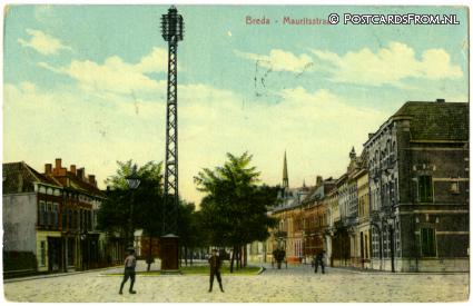 Breda, Mauritsstraat ansichtkaart: Breda, Mauritsstraat