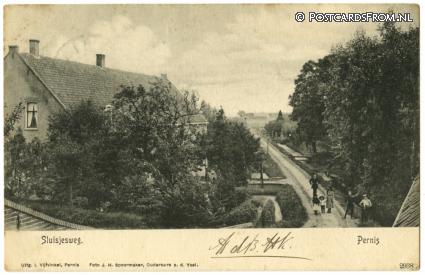 Pernis, Sluisjesweg ansichtkaart: Pernis, Sluisjesweg