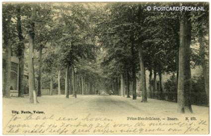 Baarn, Prins-Hendriklaan ansichtkaart: Baarn, Prins-Hendriklaan