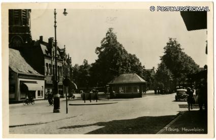 ansichtkaart: Tilburg, Heuvelplein