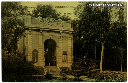 ansichtkaart: Middelburg, Koepoort