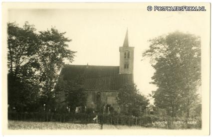 ansichtkaart: Limmen, Herv. Kerk