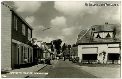 Hippolytushoef, Nieuwstraat ansichtkaart: Hippolytushoef, Nieuwstraat