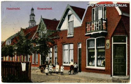 ansichtkaart: Haastrecht, Kraanstraat