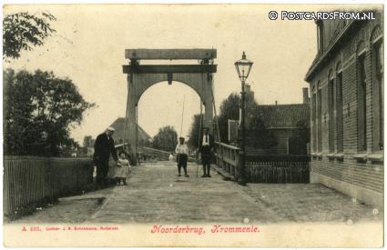 ansichtkaart: Krommenie, Noorderbrug