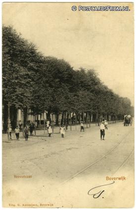 Beverwijk, Breestraat ansichtkaart: Beverwijk, Breestraat