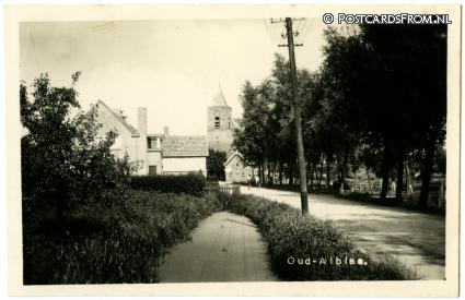 ansichtkaart: Oud-Alblas, --