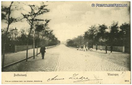 ansichtkaart: Vlissingen, Badhuisweg