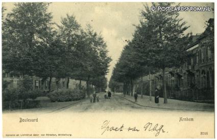 ansichtkaart: Arnhem, Boulevard