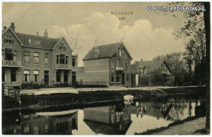 ansichtkaart: Schagen, Laan