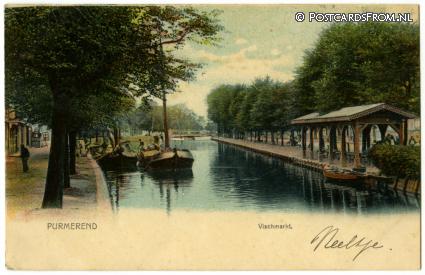 ansichtkaart: Purmerend, Vischmarkt